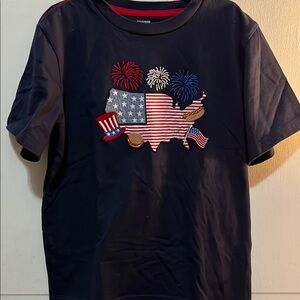 Patriotic Kids T-Shirt - Navy Blue